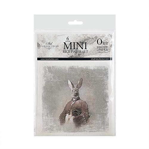 ITD Collection - Mini Reispapier Kreatives Set 14,8 x 14,8 cm (6 Blätter), Decoupage Reispapiere für Basteln, Papier zum Dekoration, Mehrfarbig (RSM031) ITD Collection - Mini Reispapier Kreatives Set 14,8 x 14,8 cm (6 Blätter), Decoupage Reispapiere für Basteln, Papier zum Dekoration, Mehrfarbig (RSM031) von ITD Collection