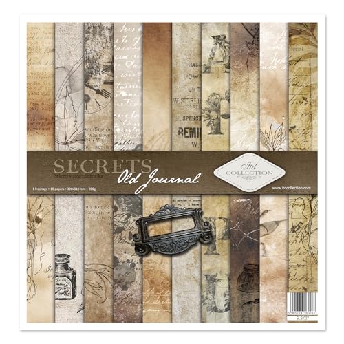 ITD Collection - Scrapbooking-Paket 12x12 inches, Scrapbooking Papier, Dekorpapier, Decoupage, Kartenherstellung, Papiergröße - 310 x 320 mm (SLS027), Mittel von ITD Collection