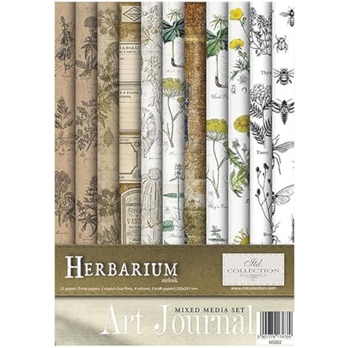 ITD Collection -Scrapbooking Paket A4 Zubehör-Decoupage Set-Scrapbook Papier Satz mit Pergamentpapier-Größe 210x297mm (MS002 - HS code 48021000) von ITD Collection