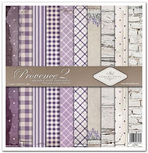 ITD Collection - Scrapbooking package 12 x 12 inches, scrapbooking paper, decorative paper, decoupage, card making, paper size - 310 x 320 mm (Provence 2, SLS062), Mittel von ITD Collection