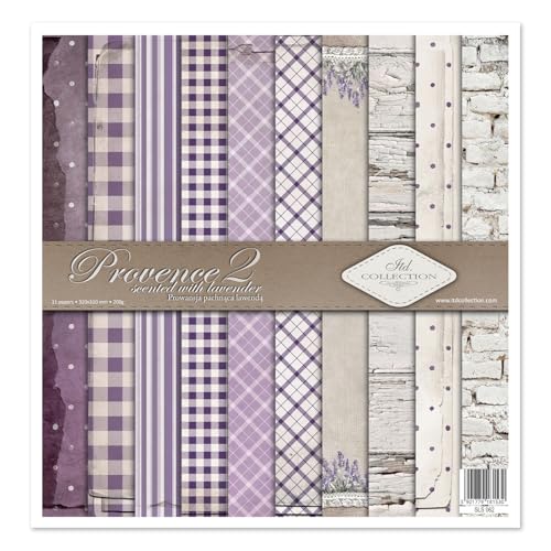 ITD Collection - Scrapbooking package 12 x 12 inches, scrapbooking paper, decorative paper, decoupage, card making, paper size - 310 x 320 mm (Provence 2, SLS062), Mittel von ITD Collection
