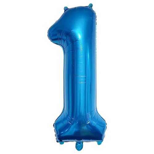 Luftballon 1. Geburtstag Zahl 1 Blau XXL Riesen Folienballon 100cm Geburtstagsdeko Jungen Ballon Zahl Deko zum Geburtstag. Fliegt mit Helium Luftballon 1. Geburtstag Zahl 1 Blau XXL Riesen Folienballon 100cm Geburtstagsdeko Jungen Ballon Zahl Deko zum Geburtstag. Fliegt mit Helium von ITECHNIK