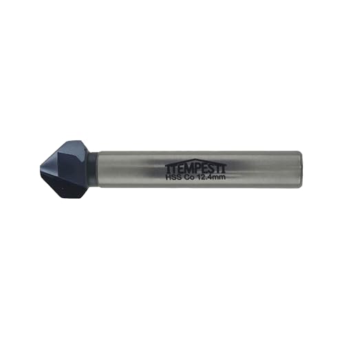 ITEMPESTI 12,4mm HSS M35 Senker | Titan-Aluminium-Nitrid (TiAlN) Beschichtung | Für Edelstahl & Metalllegierungen | 3-Schneiden Innenkühlung | Industrietauglich ITEMPESTI 12,4mm HSS M35 Senker | Titan-Aluminium-Nitrid (TiAlN) Beschichtung | Für Edelstahl & Metalllegierungen | 3-Schneiden Innenkühlung | Industrietauglich von ITEMPESTI