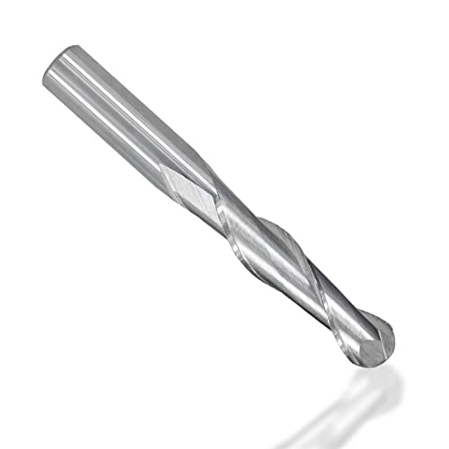 1 Stück 2-schneidiger Kugelkopffräser – CNC-Fräser aus Wolframkarbid for Gravieren und Schneiden von Metall – Schaftgrößen 4 mm und 6 mm(4x17x50) von ITITI