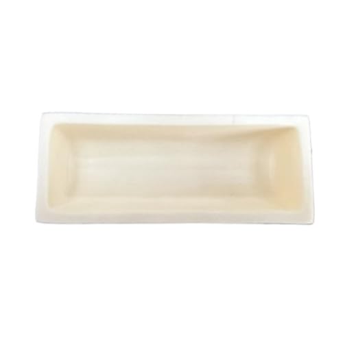 1 Stück Hochfester Aluminiumoxidtiegel - Rechteckiger industrieller Schmelztiegel 2–100 ml for Gieß- und Schmelzanwendungen(50x20x15mmx7) von ITITI