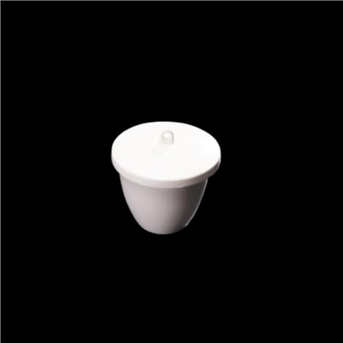 5 Stück leichte Korund-Aluminiumoxid-Tiegel mit Deckel – Hochtemperatur-Aluminiumoxid-Keramiktiegel for das Labor(100ml) von ITITI