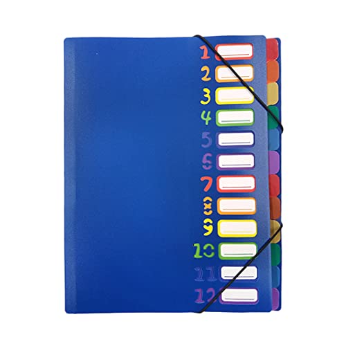 Projektmappe A4 Ordnungsmappe Pultordner 12/20 Fächer Pultmappe Personalmappe Mit Gummizug Sammelmappe Plastik Ringordner Wasserdichtes Ringbuch Personalhefter für Schule Büro Kunst Business (Blau) Projektmappe A4 Ordnungsmappe Pultordner 12/20 Fächer Pultmappe Personalmappe Mit Gummizug Sammelmappe Plastik Ringordner Wasserdichtes Ringbuch Personalhefter für Schule Büro Kunst Business (Blau) von ITODA