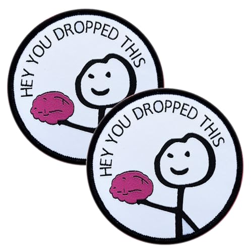 2 Stück Hey You Drop This Aufnäher für Weste, lustiger Meme, Ironical, bestickt, trendig, zum Aufnähen, für Hundeweste, Rucksack, Taschen und mehr 2 Stück Hey You Drop This Aufnäher für Weste, lustiger Meme, Ironical, bestickt, trendig, zum Aufnähen, für Hundeweste, Rucksack, Taschen und mehr von ITOMUFD