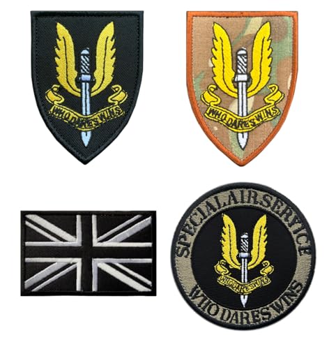 Aufnäher für Mützen, Mützen, Rucksäcke, Kleidung, Uniform, Hundeweste, 4 Stück Aufnäher für Mützen, Mützen, Rucksäcke, Kleidung, Uniform, Hundeweste, 4 Stück von ITOMUFD