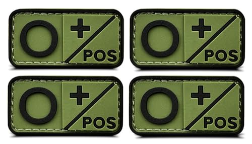 Blutgruppe O+ Medic Cross Morale Patch, Gummi, PVC, 3D O POS Positive Erste-Hilfe-Set, Patch für taktische IFAK, Militär-O+ Patches für IFAK Plattenträger Traumatasche, EMT, EMS, EDC Tasche, Armeegrün Blutgruppe O+ Medic Cross Morale Patch, Gummi, PVC, 3D O POS Positive Erste-Hilfe-Set, Patch für taktische IFAK, Militär-O+ Patches für IFAK Plattenträger Traumatasche, EMT, EMS, EDC Tasche, Armeegrün von ITOMUFD