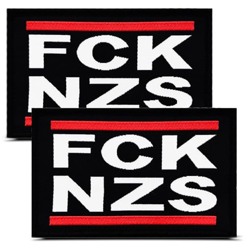 FCK NZS Aufnäher für Hundegeschirr, Hundeweste, lustiger Aufnäher für Biker-Kleidung, bestickt, trendig, zum Aufnähen, für Weste, Uniform, Kleidung, Rucksack, Mäntel, Jacken, Jeans, 2 Stück FCK NZS Aufnäher für Hundegeschirr, Hundeweste, lustiger Aufnäher für Biker-Kleidung, bestickt, trendig, zum Aufnähen, für Weste, Uniform, Kleidung, Rucksack, Mäntel, Jacken, Jeans, 2 Stück von ITOMUFD