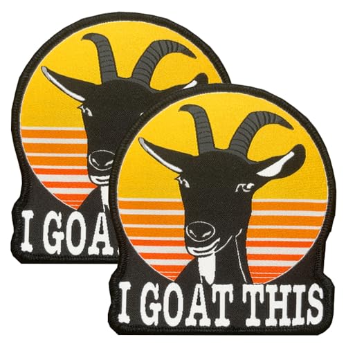 Lustige Aufnäher mit Aufschrift "I Goat The" für Jacken, Ziegenhorn-Symbol, Klettverschluss, besticktes Emblem für Rucksack, Weste, Uniform, Mäntel, Jeans, Biker, Motorrad, Kleidung, Taschen, Helm Lustige Aufnäher mit Aufschrift "I Goat The" für Jacken, Ziegenhorn-Symbol, Klettverschluss, besticktes Emblem für Rucksack, Weste, Uniform, Mäntel, Jeans, Biker, Motorrad, Kleidung, Taschen, Helm von ITOMUFD