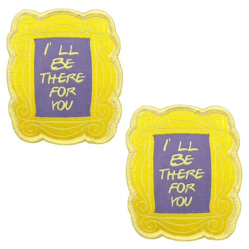 Lustige Aufnäher mit Aufschrift "I Will be There for You", 2 Stück, lustiger Spruch für TV, Freunde, mit Klettverschluss, für Hut, Rucksack, Weste, Uniform, Mäntel, Jeans, Jacken, Kleidung, Taschen Lustige Aufnäher mit Aufschrift "I Will be There for You", 2 Stück, lustiger Spruch für TV, Freunde, mit Klettverschluss, für Hut, Rucksack, Weste, Uniform, Mäntel, Jeans, Jacken, Kleidung, Taschen von ITOMUFD