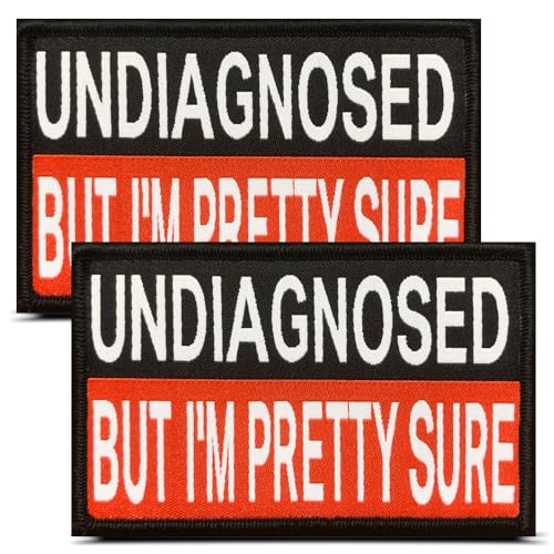 Undiagnostiziert mit Aufschrift "But I'm Pretty Sure", lustige Sprüche von Doktor und Krankenschwester, trendiges Meme-Emblem mit Klettverschluss für Rucksack, Weste, Uniform, Mäntel, Jacken, Kleidung Undiagnostiziert mit Aufschrift "But I'm Pretty Sure", lustige Sprüche von Doktor und Krankenschwester, trendiges Meme-Emblem mit Klettverschluss für Rucksack, Weste, Uniform, Mäntel, Jacken, Kleidung von ITOMUFD