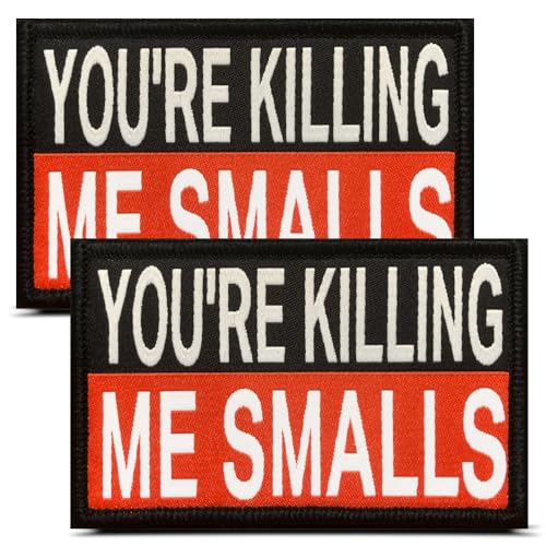"You're Killing Me Small", lustige Biker-Sprüche, trendiges Meme-Emblem mit Klettverschluss für Rucksack, Weste, Uniform, Mäntel, Jacken, Kleidung, Taschen, Helm, Hundegeschirr, 2 Stück "You're Killing Me Small", lustige Biker-Sprüche, trendiges Meme-Emblem mit Klettverschluss für Rucksack, Weste, Uniform, Mäntel, Jacken, Kleidung, Taschen, Helm, Hundegeschirr, 2 Stück von ITOMUFD