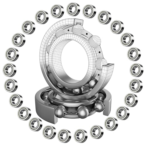25 Stück MR115ZZ Mini Kugellager 5x11x4mm,Doppelt Geschirmt Rillenkugellager,Hochwertiger Lagerstahl für DIY, 3D-Drucker,Modellbau,Fräsmaschinen, Motoren,Verschiedene Mechanische Geräte, etc 25 Stück MR115ZZ Mini Kugellager 5x11x4mm,Doppelt Geschirmt Rillenkugellager,Hochwertiger Lagerstahl für DIY, 3D-Drucker,Modellbau,Fräsmaschinen, Motoren,Verschiedene Mechanische Geräte, etc von ITSOGOO