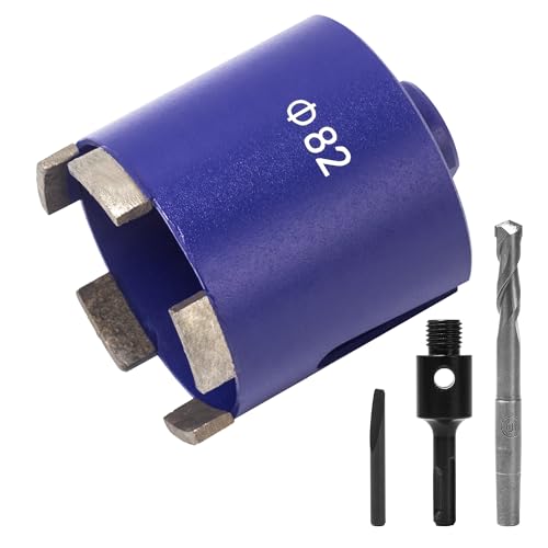 Diamant Dosensenker 82mm,Dosensenker Kernbohrkrone met M16 SDS Plus Adapter+Zentrierbohrer,Diamant Bohrkrone Dosen-Bohrer von Elektro-Unterputzdosen in Beton,Mauerwerk,Kalksandstein,Ytong von ITSOGOO