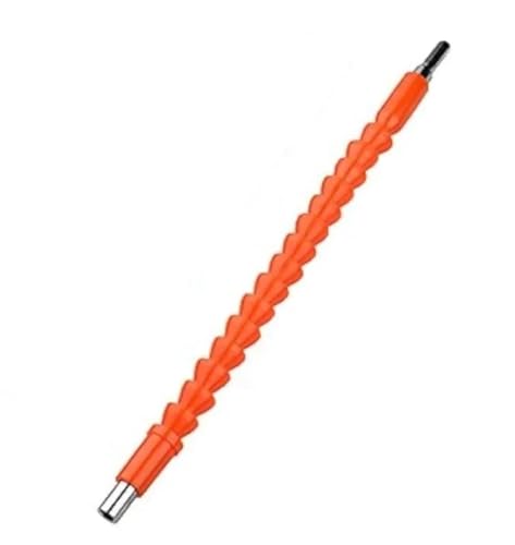 Flexible Bohrerverlängerung, Schaftschraubendreher-Bithalter-Verbindungsstück 1 Stück for Sechskantschraubendreher, flexibler Schaft, elektronisches Bohrerzubehör, 292 mm (Farbe: Orange) von ITTRUH