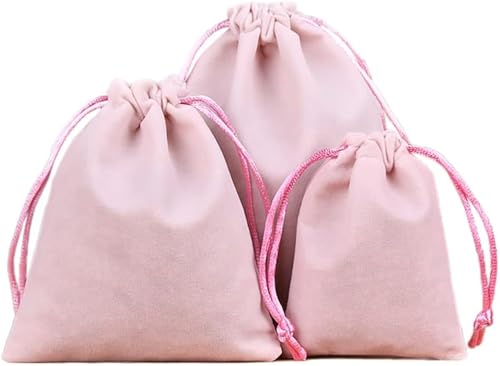 ITTRUH Kleine Kordelzugbeutel, 10 Stück Samtbeutel, weiche Kordelzug-Beflockungsbeutel for Schmuck, Hochzeitsgeschenke, Geschenkverpackung, 5 x 7 cm, Rosa ITTRUH Kleine Kordelzugbeutel, 10 Stück Samtbeutel, weiche Kordelzug-Beflockungsbeutel for Schmuck, Hochzeitsgeschenke, Geschenkverpackung, 5 x 7 cm, Rosa von ITTRUH