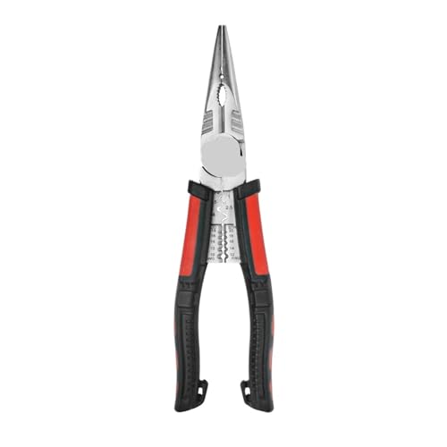 ITTRUH Mehrzweck-Abisolierzange 7 in 1 Eisen-Kupfer-Kabelschneider Draht-Crimpzange Klemme Spaltwickel Elektrikerwerkzeug(19.5cm) von ITTRUH