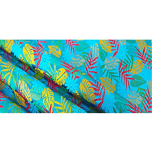Kunstseide, Brokat-Jacquardstoff, Brokatstoff, Seidenimitat, Jacquard, Wandteppich, Damast, Blumenmuster, Polsterung, Heimdekoration, 75 x 50 cm(Green) von ITTRUH
