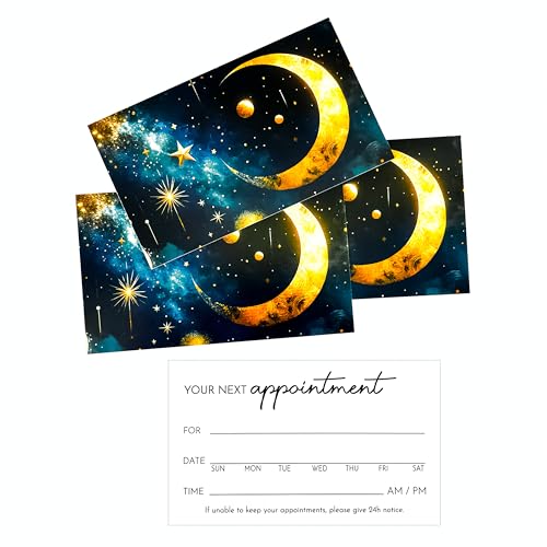ITZAMNA 100 Stück Terminkarten Mond Stern für Kleinunternehmen Spa Salon Tattoo Shop Zeitplan Erinnerung ITZAMNA 100 Stück Terminkarten Mond Stern für Kleinunternehmen Spa Salon Tattoo Shop Zeitplan Erinnerung von ITZAMNA
