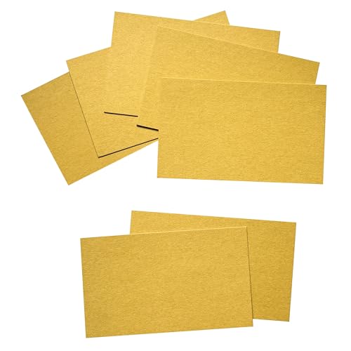 ITZAMNA Mini-Karton, 8,9 x 5,1 cm, 230 g/m², für Bastelarbeiten, Scrapbooking, Etiketten, Zeichnen, Notizkarten, 100 Stück, Dunkelgelb von ITZAMNA