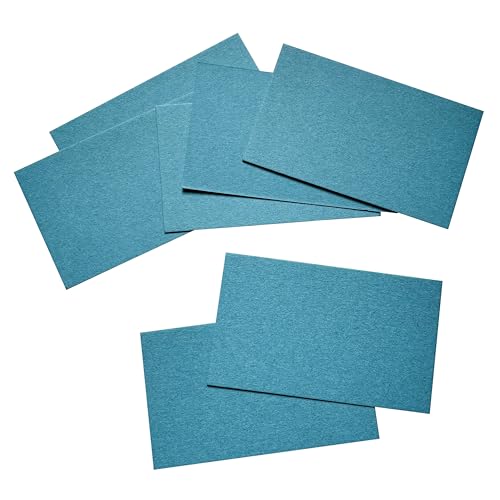 ITZAMNA Mini-Karton, 8,9 x 5,1 cm, 230 g/m², für Bastelarbeiten, Scrapbooking, Etiketten, Zeichnen, Notizkarten, 100 Stück, tiefes Blaugrün von ITZAMNA