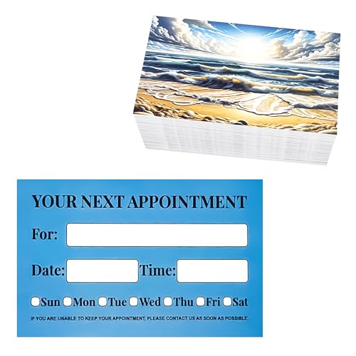 ITZAMNA Termin Erinnerungskarten Blue Ocean für Spa Wellness Klinik Tattoo Business 100 Stück ITZAMNA Termin Erinnerungskarten Blue Ocean für Spa Wellness Klinik Tattoo Business 100 Stück von ITZAMNA
