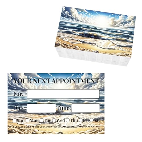 ITZAMNA Termin Erinnerungskarten Strand Ozean für Spa Klinik Beauty Business 100 Stück ITZAMNA Termin Erinnerungskarten Strand Ozean für Spa Klinik Beauty Business 100 Stück von ITZAMNA