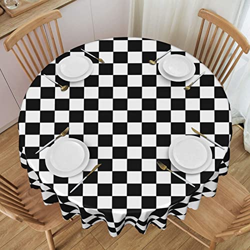 Runde Spitzen-Tischdecke – waschbare Polyester-runde Spitzen-Tischdecke – perfekt für Buffettische, Partys, 152,4 cm, erschwinglich von IUBBKI