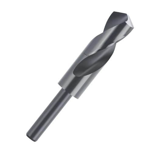 1 Stück HSS-Spiralbohrer mit 13,5–25 mm Durchmesser, reduzierter Schaft, Nitrierung, schwarze Beschichtung, Bohrer for Metall, Stahl, Aluminium, Holz, Kunststoff(24.5mm) von IUBPWMS