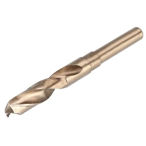 1 Stück HSS-Spiralbohrer mit reduziertem Schaft, 13,5–30 mm Durchmesser, M35 Kobalt-Kobaltbohrer for Hartmetall, Stahl, Aluminiumlegierung, Holz, Kunststoff(23mm) von IUBPWMS