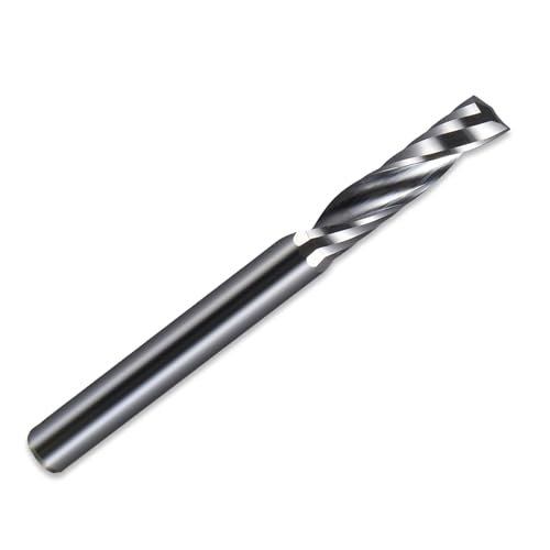 1 Stück O-Flöten-Aluminium-Fräser, 1–12 mm Schnittdurchmesser, Up-Cut-Einzelflöten-Spiralschaftfräser for Holz, Acryl, PVC, MDF, Einflöten-Fräser (Size : 10x25x60L) von IUBPWMS