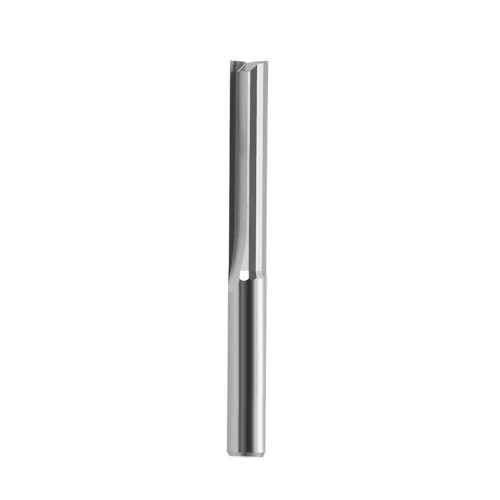 1 Stück gerader Fräser, bündiger Schlitzfräser, CNC-Schaftfräser, 3,175 mm, 4 mm, zweischneidiger gerader Schlitzfräser, Wolframkarbid-Fräser for Holz, MDF, Acryl(4x17) von IUBPWMS