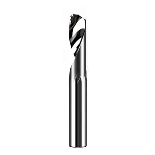 1 stücke Einzigen Flöte Spirale Ende Mühle 3,175mm-12mm Schaft O Flöte Holzbearbeitung CNC Router Bit Fräser for Aluminium Acryl(10x42x90) von IUBPWMS