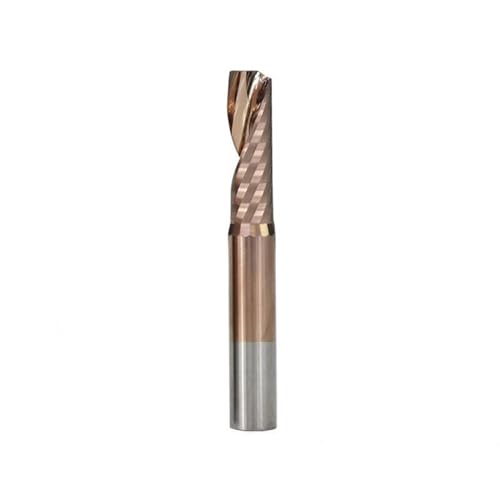 1 stücke Ende Mühle CNC Router Bit 4/6/8/10/12mm Schaft Einzelne Flöte fräser for Metall Aluminium Fräsen Werkzeug (Size : 4x25x50) von IUBPWMS