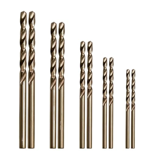 10-teiliges Kobaltbohrer-Set, Durchmesser 1–3 mm, M35-Schnellarbeitsstahl-Spiralbohrer, runder Schaft, for Edelstahl, Gusseisen 10-teiliges Kobaltbohrer-Set, Durchmesser 1–3 mm, M35-Schnellarbeitsstahl-Spiralbohrer, runder Schaft, for Edelstahl, Gusseisen von IUBPWMS
