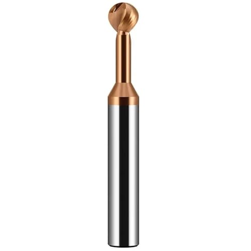 1PC HRC58 Ball T-förmigen Bogen Fräser R1-R6 Vollhartmetall-Schaftfräser CNC Bearbeitungswerkzeug(For Steel,R2xD4x50Lx2F) von IUBPWMS