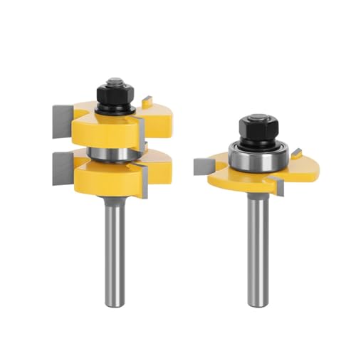 2 stücke Nut-und-Feder-Fräser-Set 8mm Schaft 3 Zähne T-Form Verbindungsholzbearbeitung Fräser Schneidwerkzeug 2 stücke Nut-und-Feder-Fräser-Set 8mm Schaft 3 Zähne T-Form Verbindungsholzbearbeitung Fräser Schneidwerkzeug von IUBPWMS