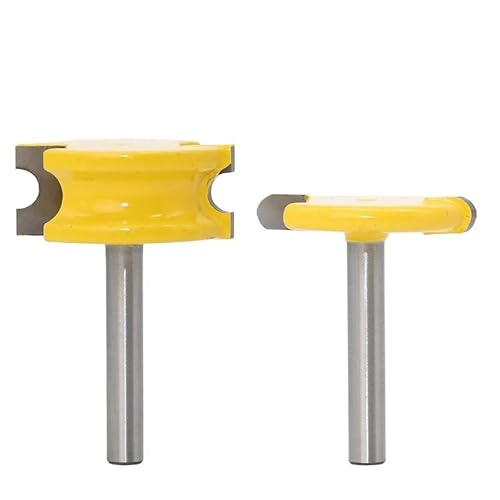 2-teiliges Kanu-Gelenkfräser-Set, 6 mm/6,35 mm/8 mm/12 mm/12,7 mm Schaft, Hartmetall-Fräserwerkzeuge for die Holzbearbeitung(12.7mm shank) von IUBPWMS