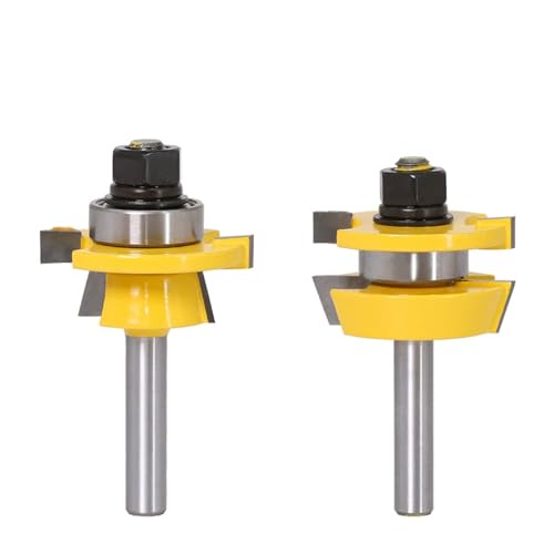 2-teiliges Schienen- und Stilfräser-Bit-Set, 8-mm-Schaft-Fräserwerkzeug for die Holzbearbeitung mit Kantenanleimung 2-teiliges Schienen- und Stilfräser-Bit-Set, 8-mm-Schaft-Fräserwerkzeug for die Holzbearbeitung mit Kantenanleimung von IUBPWMS