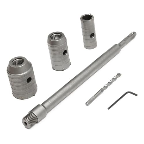 3 Stück/Set 30/40/50 mm Betonlochsäge-Wandbohrer, 350 mm SDS-Plus-Schaft-Pleuelstange, Hartmetallspitze, Steinbohrer von IUBPWMS