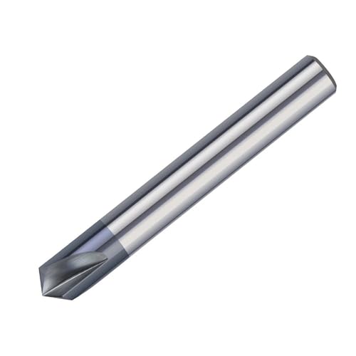 3-schneidiger Hartmetall-Fasenfräser, 60/90/120 Grad V-Nut-Fräser HRC50-Fräser for CNC-Gravieren und Entgraten(10xD10x120degrees) von IUBPWMS
