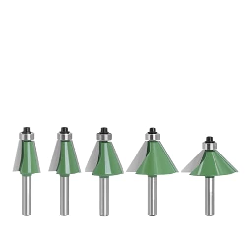 5-teiliger Fräser for Formen von Fasen und Abschrägungen mit 8-mm-Schaft, 11,25/15/22,5/30/45 Grad, V-Nut-Fräser mit Hartmetallspitze 5-teiliger Fräser for Formen von Fasen und Abschrägungen mit 8-mm-Schaft, 11,25/15/22,5/30/45 Grad, V-Nut-Fräser mit Hartmetallspitze von IUBPWMS