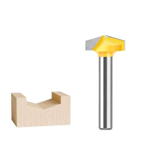 6 mm Schaft V-Nut-Fräser, 60/90/120/150 Grad Doppelnut-Fräser for die Holzbearbeitung, Hartmetall-Fasenfräser(6*16mm*150 degree) von IUBPWMS