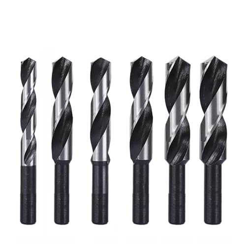 6-teiliger Bohrer mit reduziertem Schaft, 14/16/18/20/22/25 mm Durchmesser, Hochgeschwindigkeitsstahl-Spiralbohrer, Lochbohrer, Fräser for Metall, Kunststoff, Holz 6-teiliger Bohrer mit reduziertem Schaft, 14/16/18/20/22/25 mm Durchmesser, Hochgeschwindigkeitsstahl-Spiralbohrer, Lochbohrer, Fräser for Metall, Kunststoff, Holz von IUBPWMS