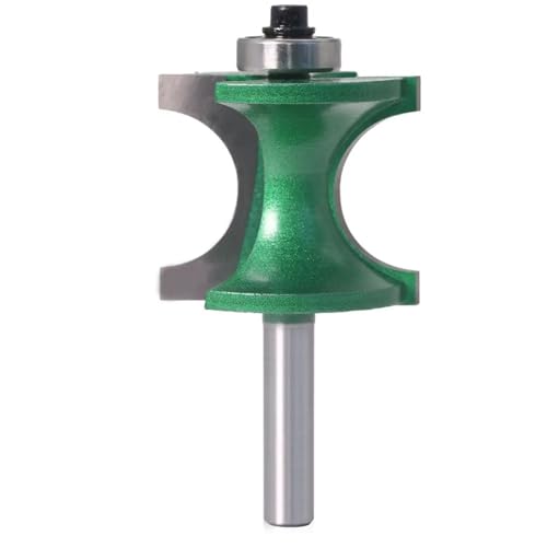 8 mm Schaft Bullnose Beading Router Bit, Hartmetall-bestückt 2 Nuten Halbrund Holzbearbeitung Fräser Werkzeug 8 mm Schaft Bullnose Beading Router Bit, Hartmetall-bestückt 2 Nuten Halbrund Holzbearbeitung Fräser Werkzeug von IUBPWMS