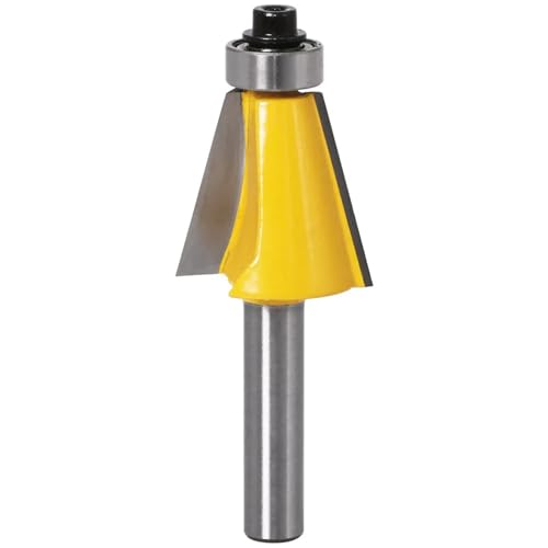 8-mm-Schaft-Fasefräser, 15/22,5/30-Grad-Kantenformfräser for die Holzbearbeitung mit Lager(22.5 Degree) von IUBPWMS