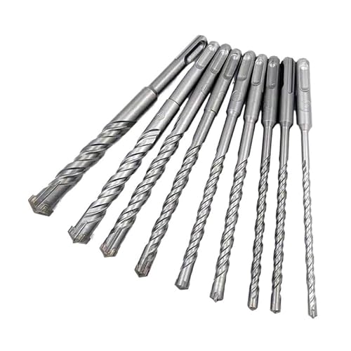 9-teiliges SDS-Plus-Bohrhammer-Set, Durchmesser 5–16 mm, Hartmetall-Steinbohrer for Beton, Ziegel, Zement und Stein 9-teiliges SDS-Plus-Bohrhammer-Set, Durchmesser 5–16 mm, Hartmetall-Steinbohrer for Beton, Ziegel, Zement und Stein von IUBPWMS